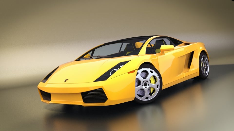 Lamborghini Gallardo + Interior + Cycles preview image 3